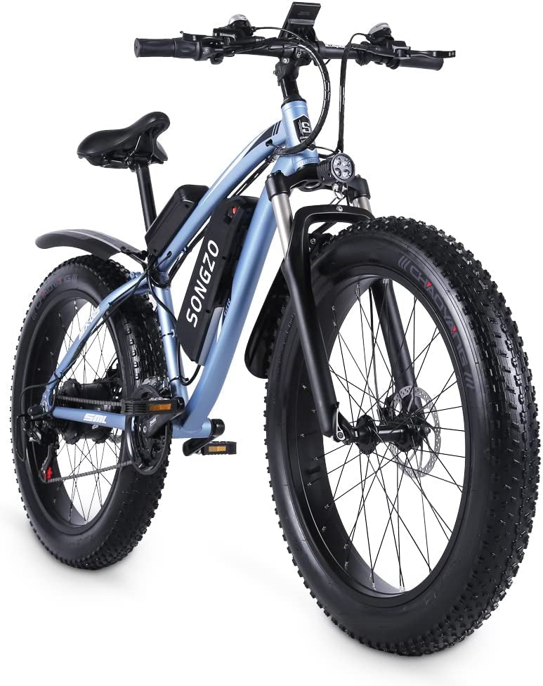 Songzo MX02S Fat Tire Electric Bike 1000W with 48V 17Ah Battery